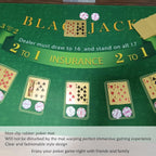 Blackjack Poker - Tapete de mesa de 47 x 23.6 pulgadas