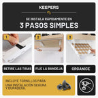 KEEPERS - Soporte para tazas K para debajo del gabinete con acceso abatible, soporte para cápsulas de café que ahorra espacio y organizador de tazas K para 24 cápsulas, organizador de cápsulas de café de acero con fácil instalación