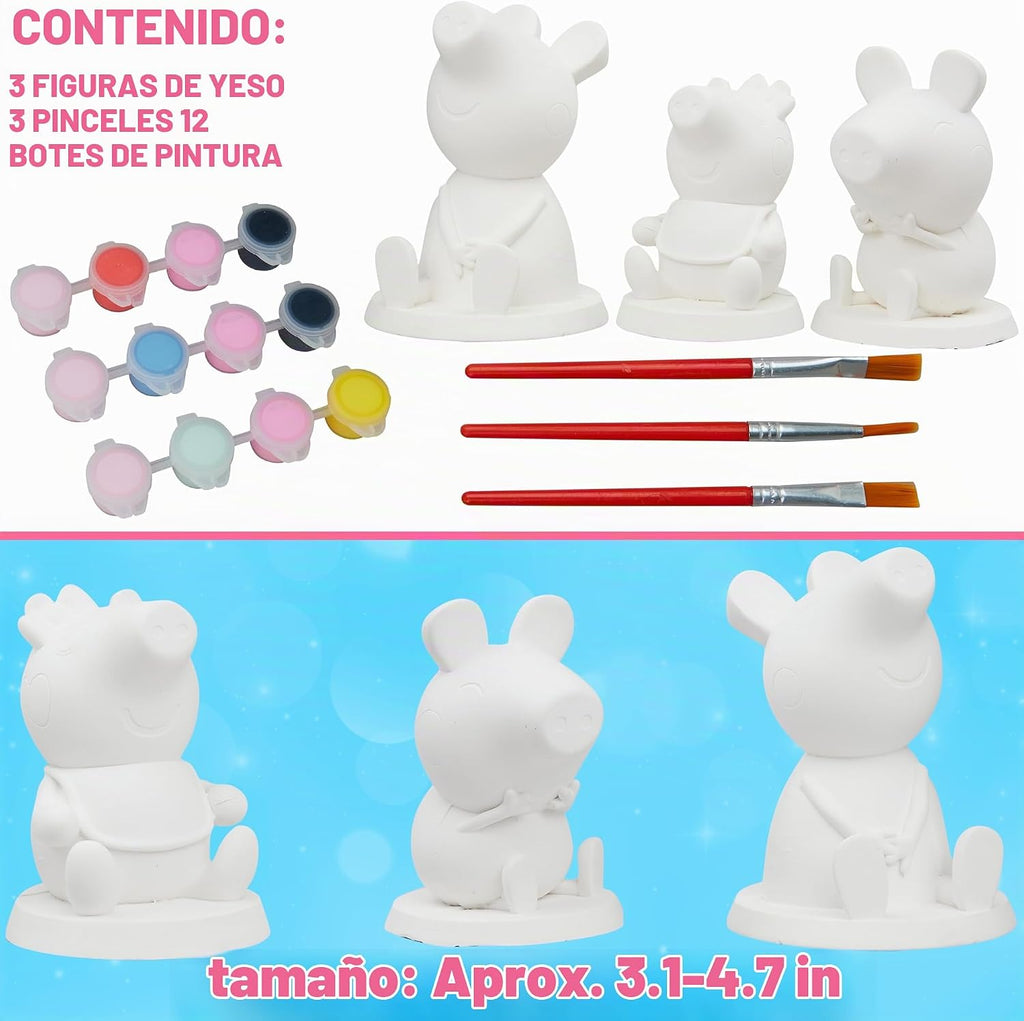 Get Trend Peppa Pig - Kit de 3 piezas para pintar tus propias figuras para