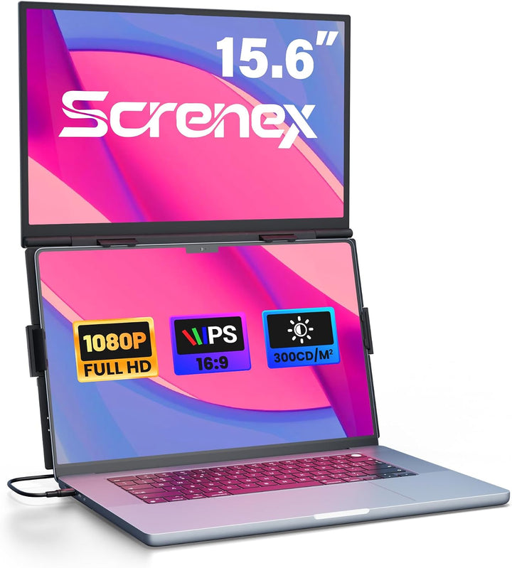 Extensor de pantalla para laptop de 15.6 pulgadas, monitor dual por...