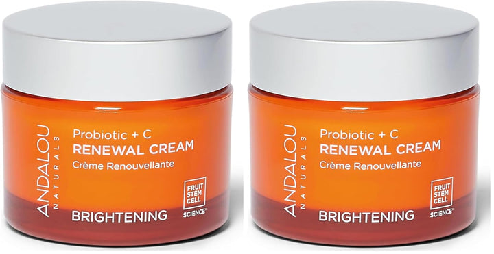 Andalou Naturals Probiotic + Vitamin C Renewal Cream Crema hidratan...