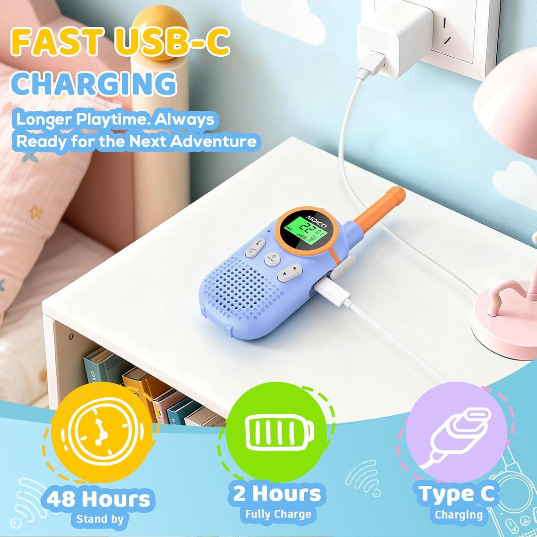 MOICO Juguetes para niños y niñas de 3 a 12 años, Walkie Talkies re...