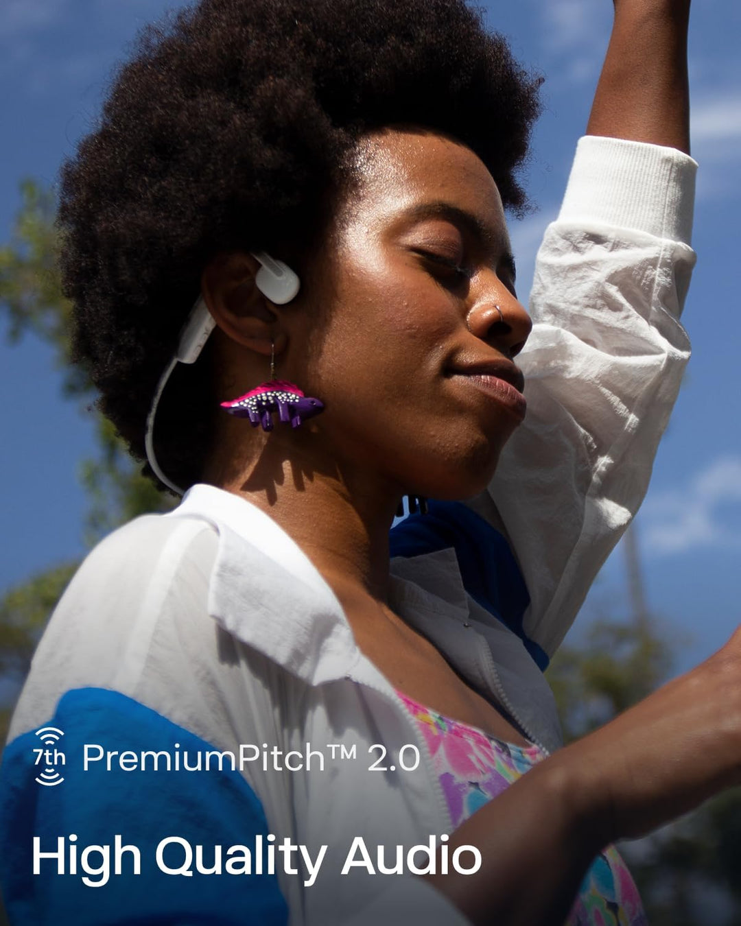 SHOKZ OpenMove - Auriculares deportivos Bluetooth de oreja abierta,...