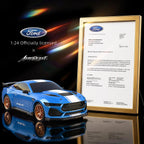 Ford Auto de control remoto para niño (escala 1:24 Shelby Super Snake-azul)