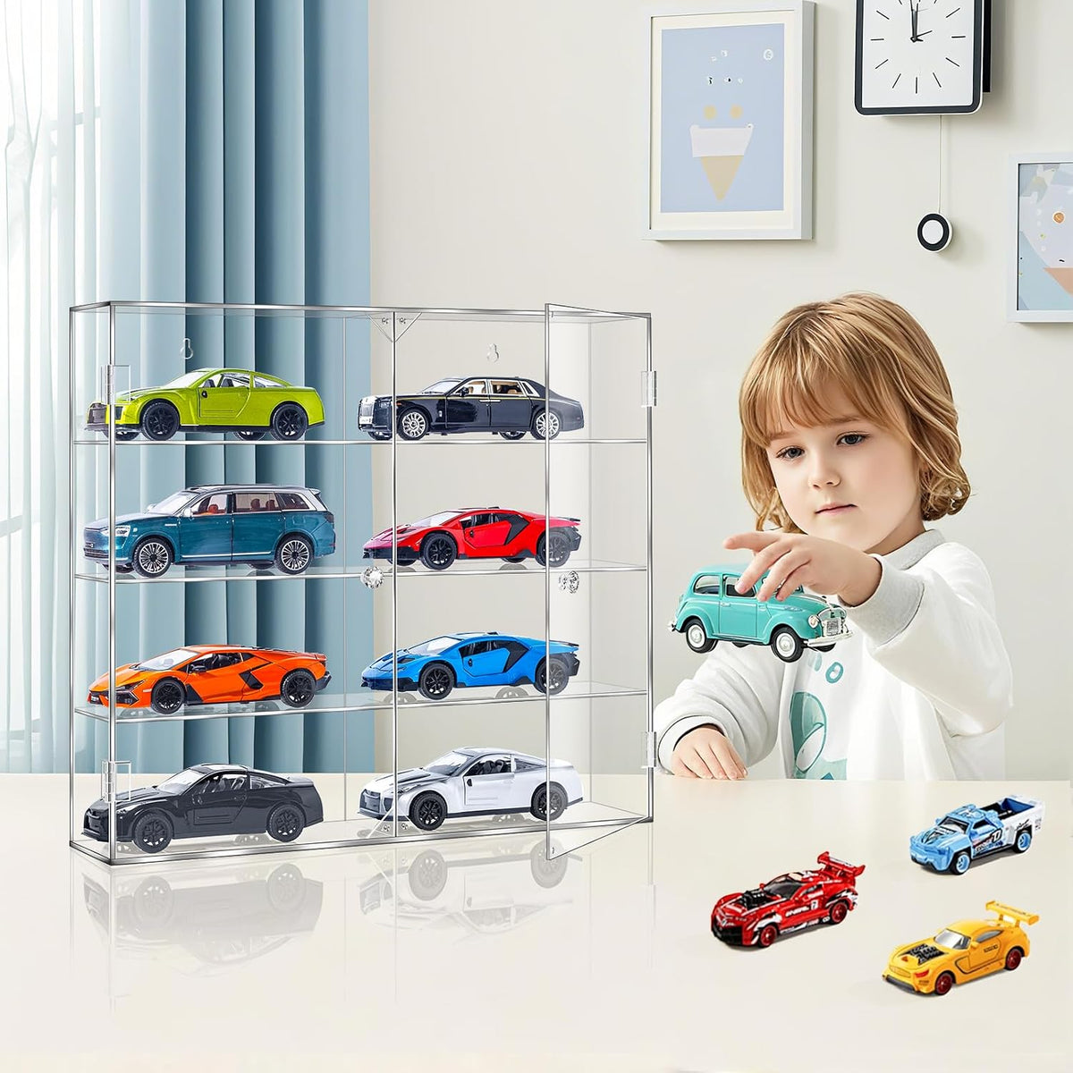 Acrylic Display Case para 1/24 Scale Diecast Storage