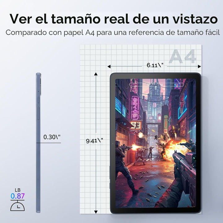 Tableta Android TCL TAB 10 Gen 4, pantalla 10.1\u201D FHD, CPU Octa...
