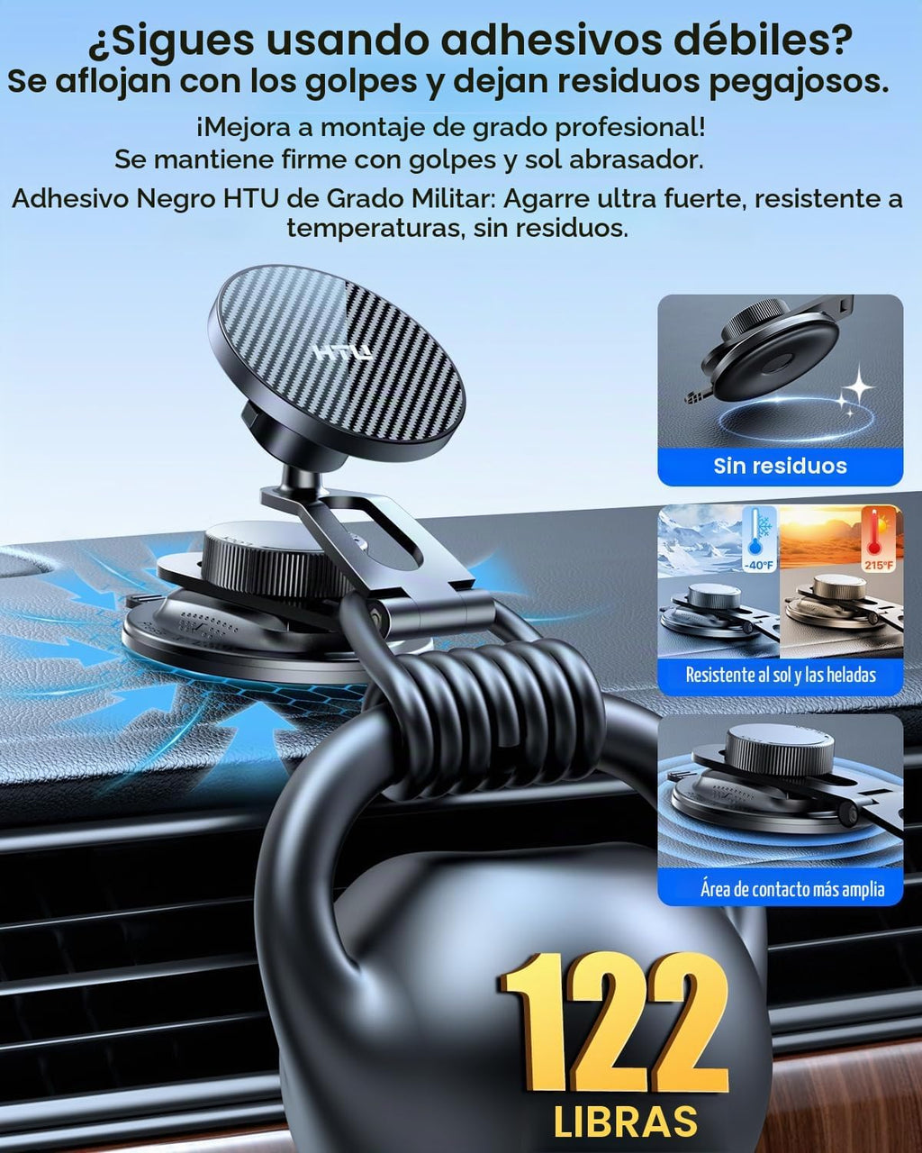 【La mejor rotación de 360° y plegable para soporte magnético de