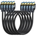 Cable HDMI 2.1 RyzzRooa 8K de 6 pies, paquete de 5, ultra alta velocidad de