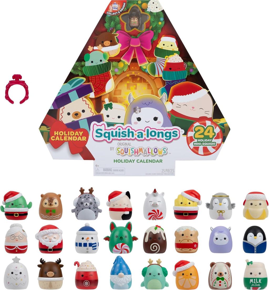 Squish-a-longs Calendario de Adviento de vacaciones 2026 – Incluye 24 mini