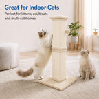 Rascador para gatos de interior, rascador de sisal para gatos, 32