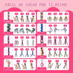 P&C - Kit de fabricación de pulseras de amistad para niñas de 8 a 12 años