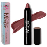 Mommy Makeup Triple Sticks Lápiz labial, rubor en crema y tratamien...