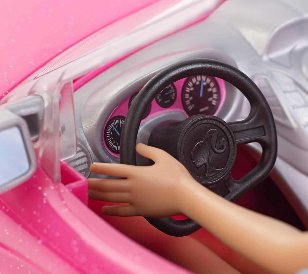 Barbie convertible y paquete de muñeca