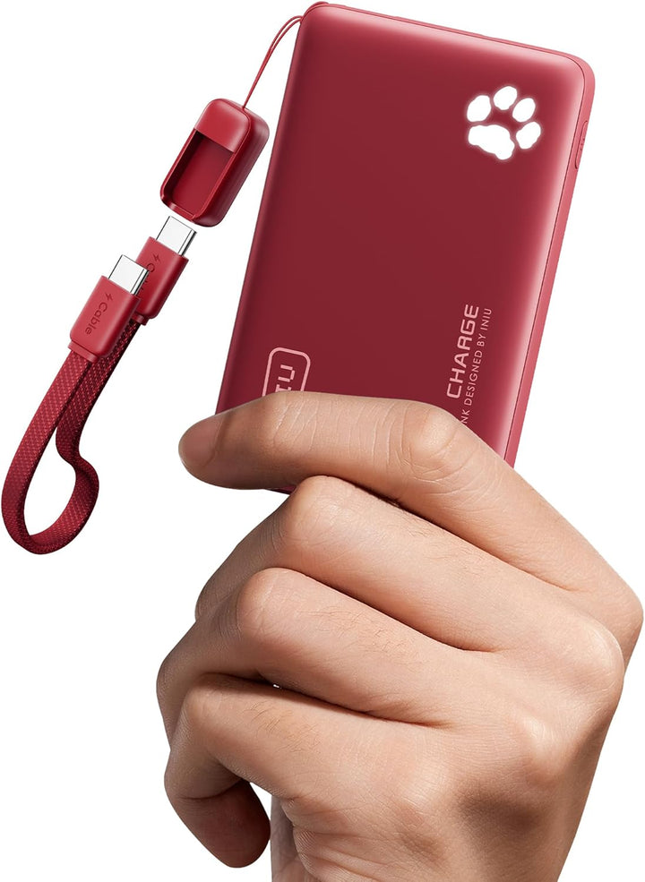 INIU Cargador portátil, Power Bank PD de 10000mAh 45W ultra delgado...