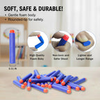 Paquete de 1000 dardos de repuesto compatibles con Nerf N-Strike Elite 2.0 Series DinoSquad, funcionan con todos los lanzadores Elite, color azul