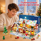 Calendario de Adviento 3 en 1 2026 Casa de pan de jengibre Mini juego de