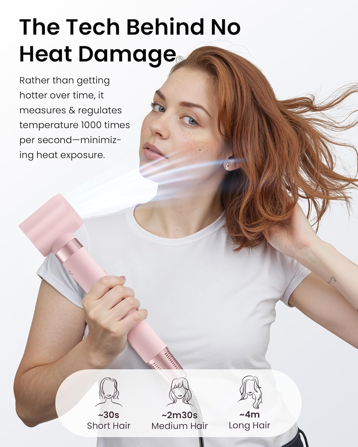 MESCOMB Envoltura de aire caliente 5 en 1, secador de pelo de alta...