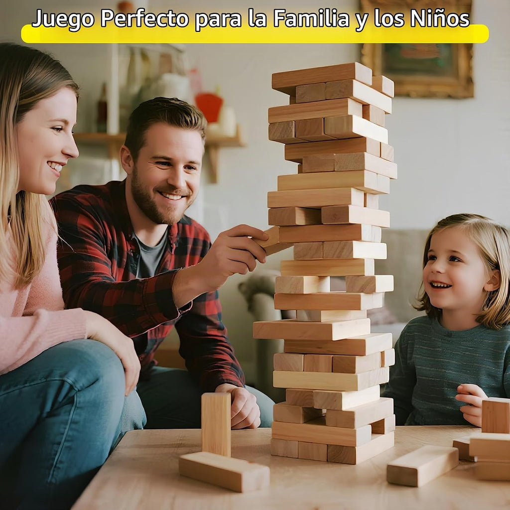 GOROCK Juego de torre gigante de volteo, juego de apilamiento de bloques de