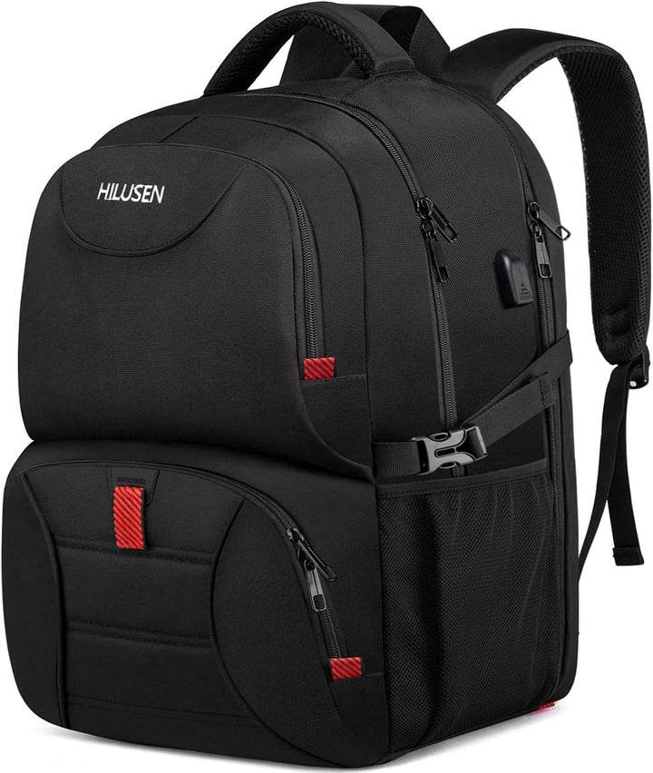 HILUSEN Mochila extra grande para hombres 50L, mochila con aislamie...