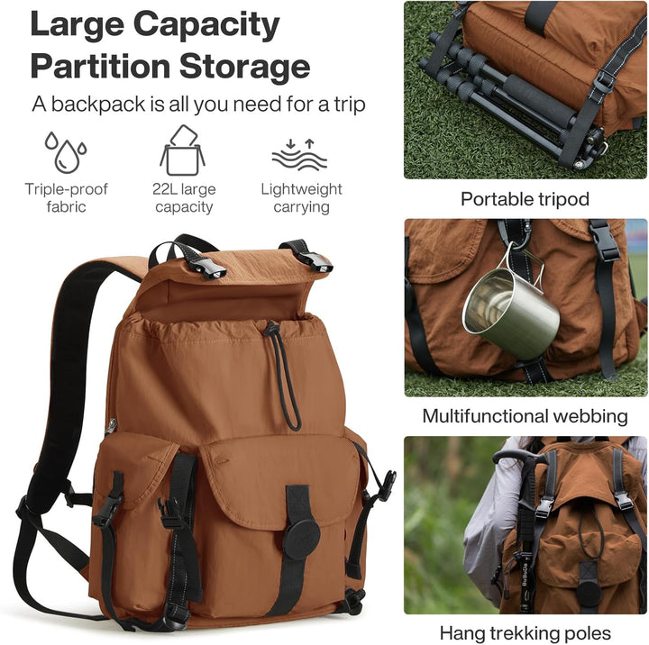 mixi Mochila de viaje de equipaje de mano para laptop, aprobada par...