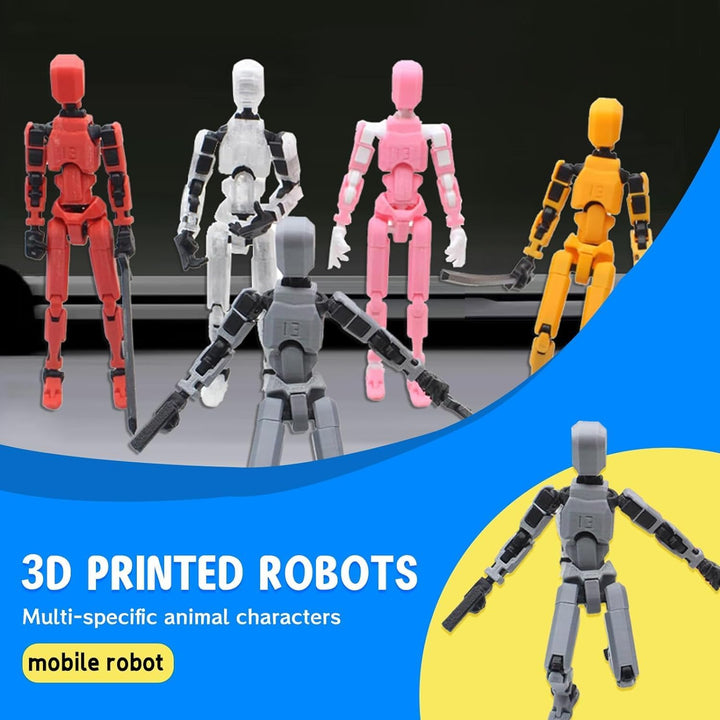 MerryXD T13 Figura de acción 3D, muñeco de ensamblaje completado No...