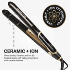 Olivia Garden Ceramic + Ion Pro Flat Iron - Dual Voltage, 11 Temps,...