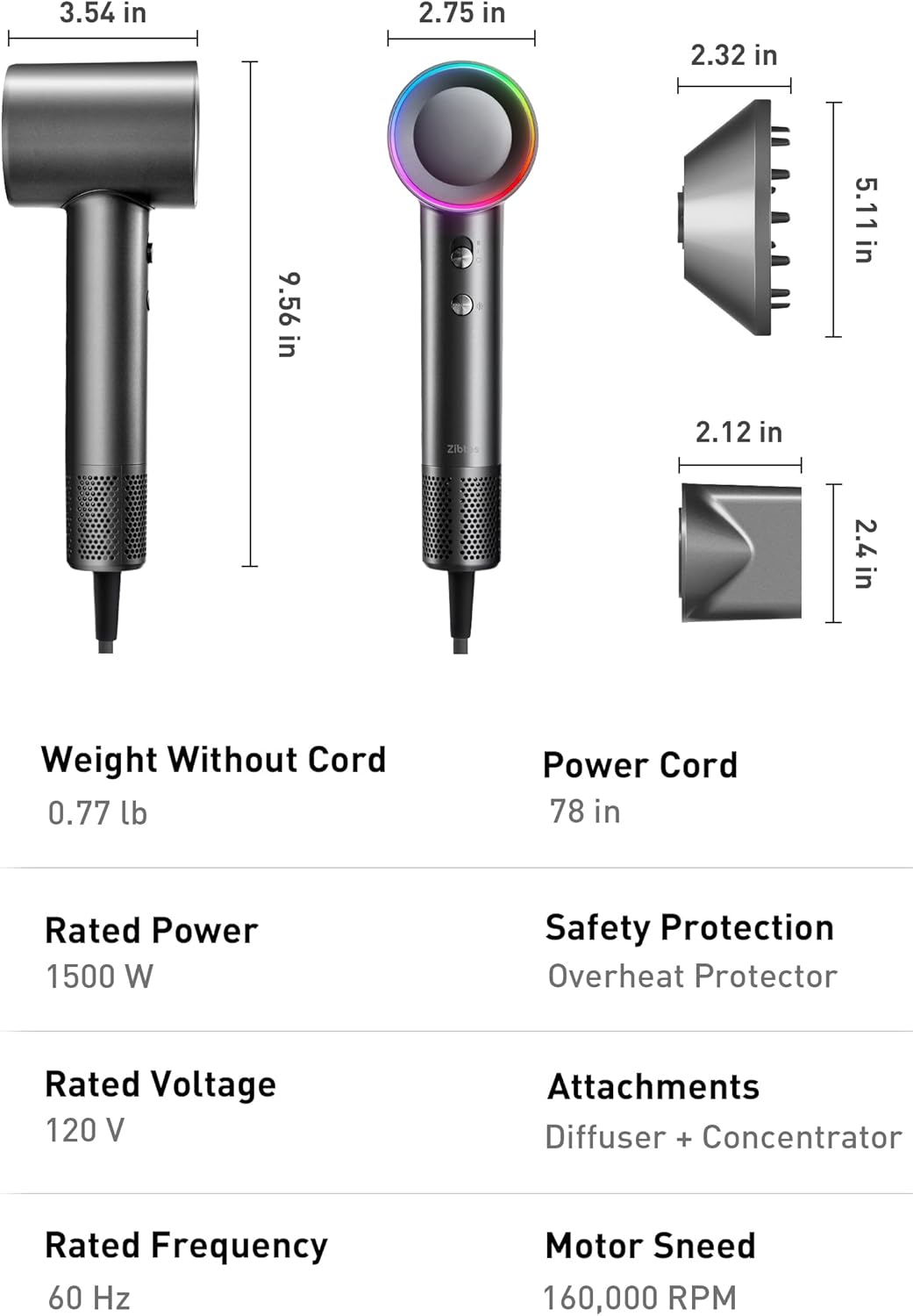 Secador de pelo de plasma para cabello largo de mujer, estilo para...