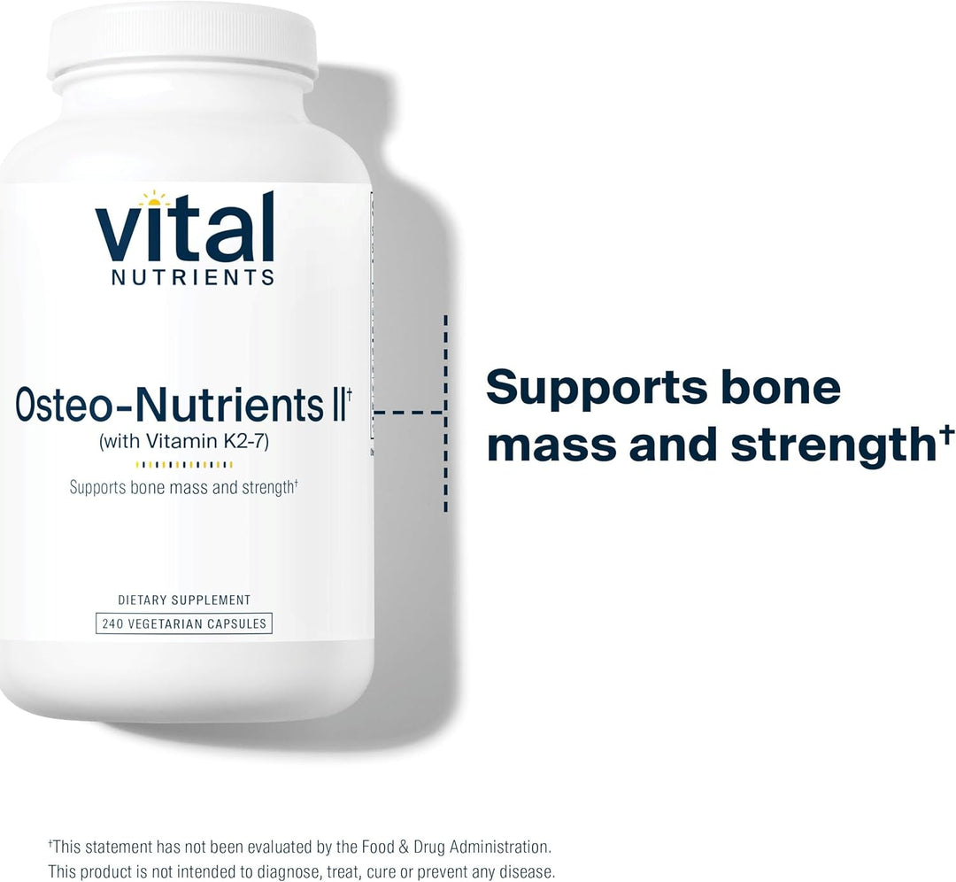 Vital Nutrients Osteo-Nutrients II - Vitamina K2 + D3, calcio, boro...