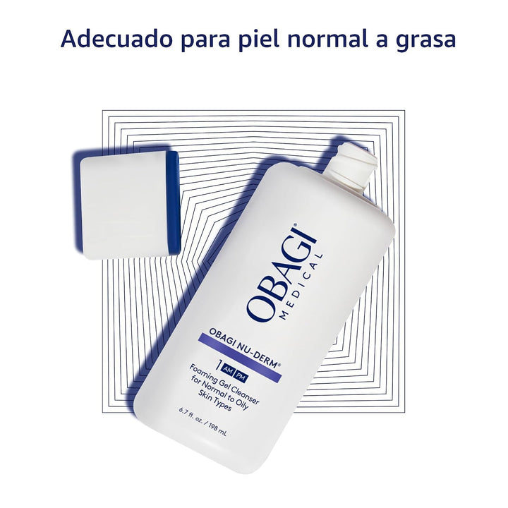 Obagi Nu-Derm Limpiador en Gel Espumoso para la cara \u2013 Limpiad...