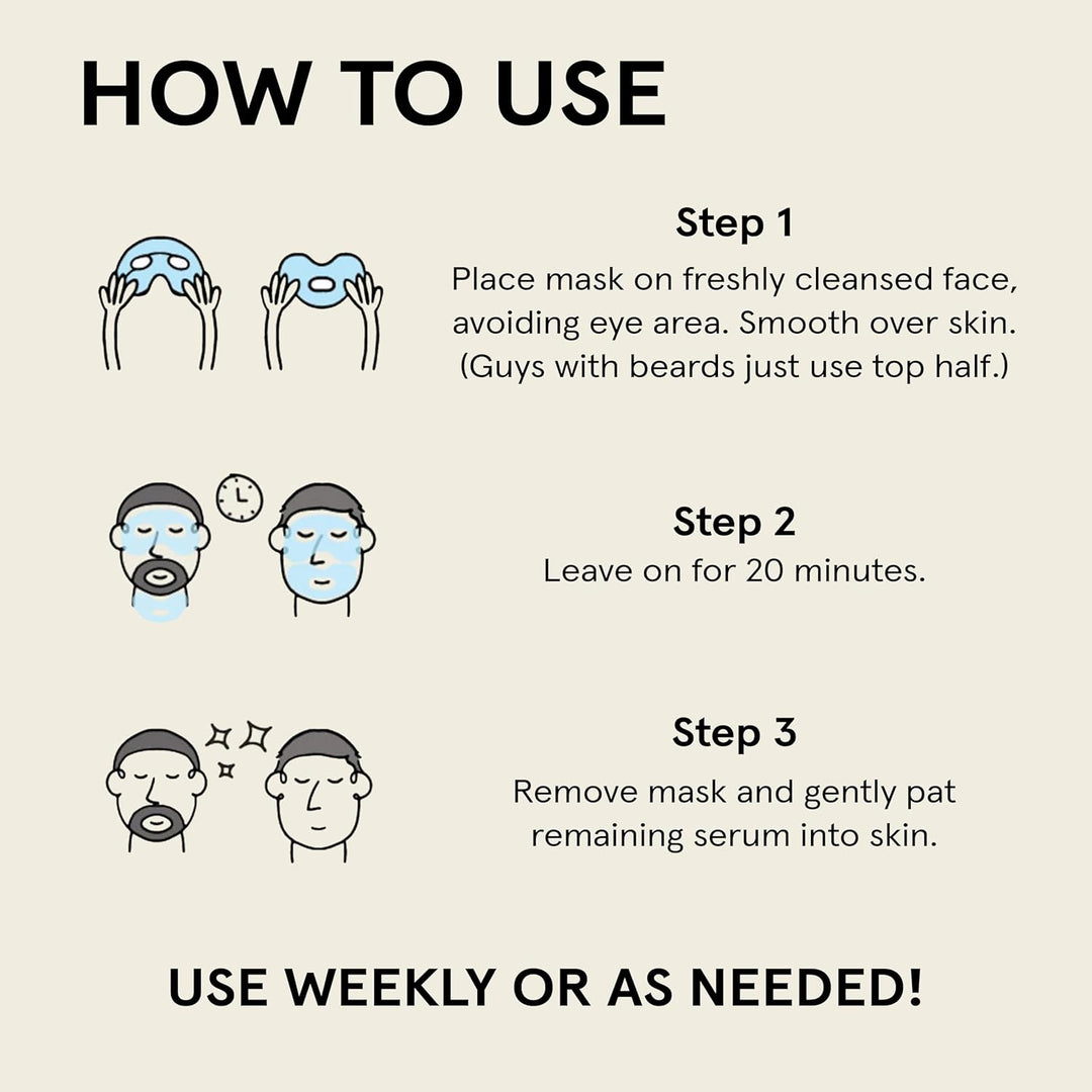 JAXON LANE BRO MASK - Máscara facial coreana prémium para hombres (...