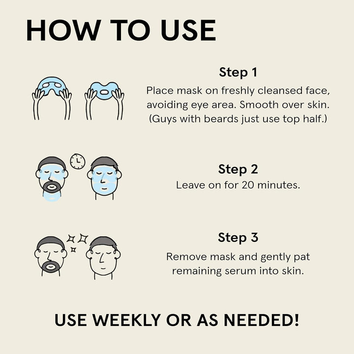 JAXON LANE BRO MASK - Máscara facial coreana prémium para hombres (...