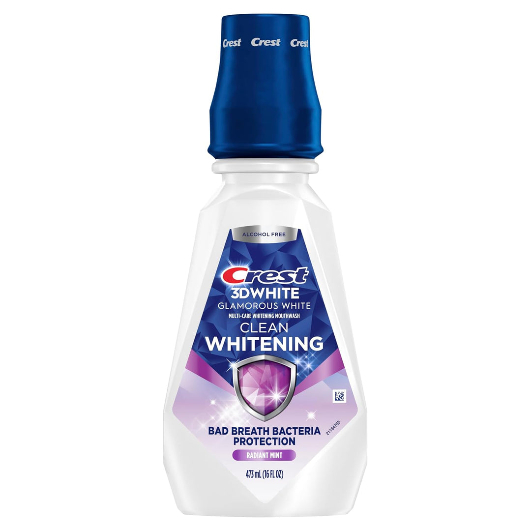 Crest 3D White Glamorous White - Enjuague bucal blanqueador multi-c...