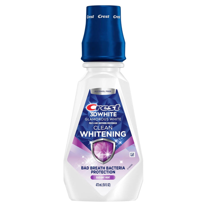 Crest Enjuague bucal 3D White Glamorous White Glamorous White sin a...