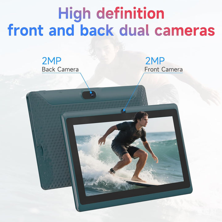 Tablet Android 14 de 7 pulgadas con estuche, 8 GB de RAM 32 GB de R...