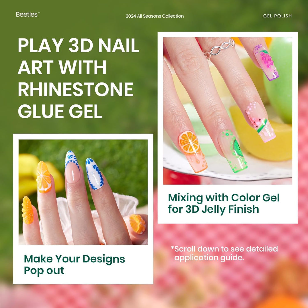 Beetles - Juego de esmaltes de uñas de gel, 36 colores, arcoíris, c...