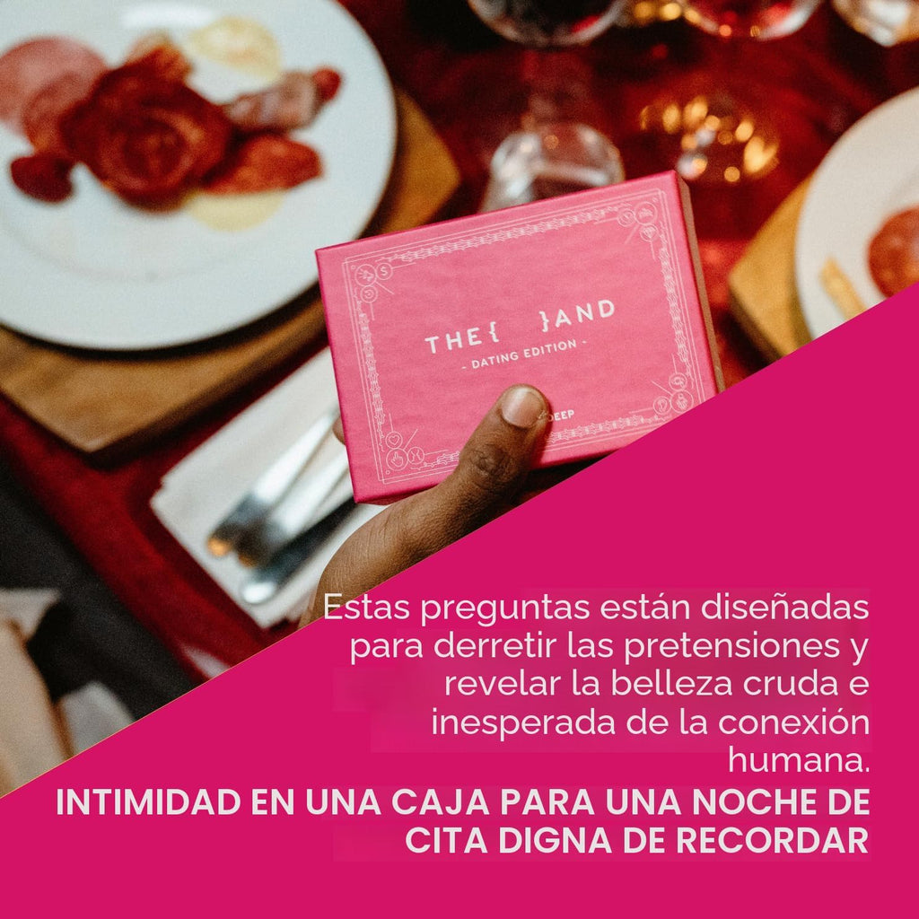 {THE AND} Edición de citas - 199 Tarjetas de conversación reflexivas para parejas de citas - Preguntas para conocer a tu nueva persona y crear conexiones - Divertido juego de cartas de cita nocturna para adultos de The Skin Deep
