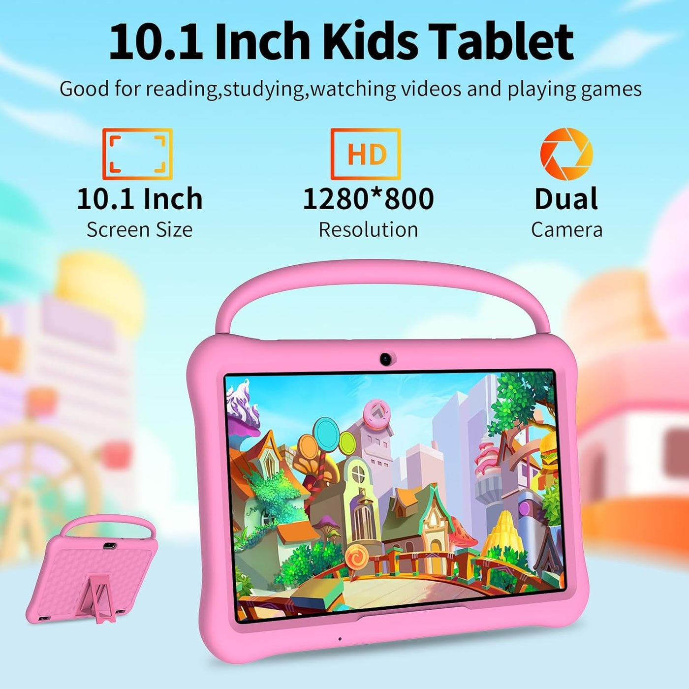 NEWISION Tableta Android de 10 pulgadas para niños, Tabletas con 64...