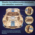 UGEARS UGT-24 Endurance Racer 3D Rompecabezas de madera para adultos