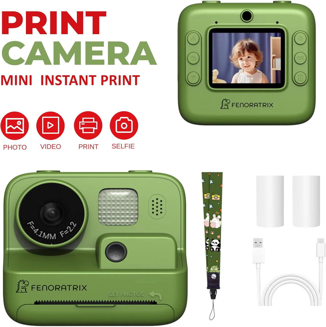 Cámara de Impresión Instantánea para Niños \u2013 Sin Tinta Necesar...