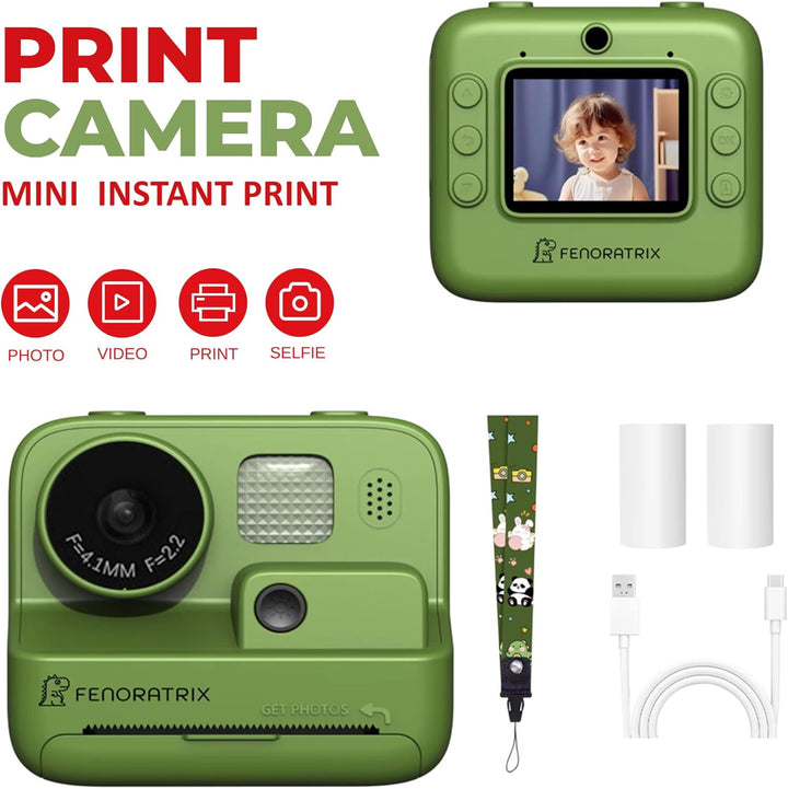 Cámara de Impresión Instantánea para Niños \u2013 Sin Tinta Necesar...