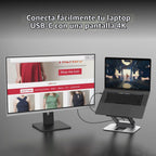 j5create Soporte para laptop con concentrador de pantalla HDMI USB C 4K - 2