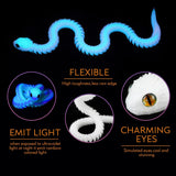 Guiqulai 2 juguetes de serpiente impresos en 3D de 21