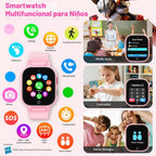 Transformers Reloj Inteligente para Niños 4G, Teléfono, GPS, Llamadas de Video, a Prueba de Agua - Rosa