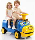 Chuggington - Tren de 2 plazas sin rieles, con licencia de 12 V, para niños de 3 años en adelante, con espacio de almacenamiento, silbato, LED, música, 2 velocidades máximas, 150 libras, color