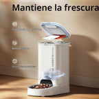 PETKIT Comedero Automático para Gatos, Comedero Automático para Perros WiFi 2.4G, Dispensador de Comida para Mascotas con Control de Aplicación y Sistema Triple Fresh-Lock, Hasta 10 Comidas al Día