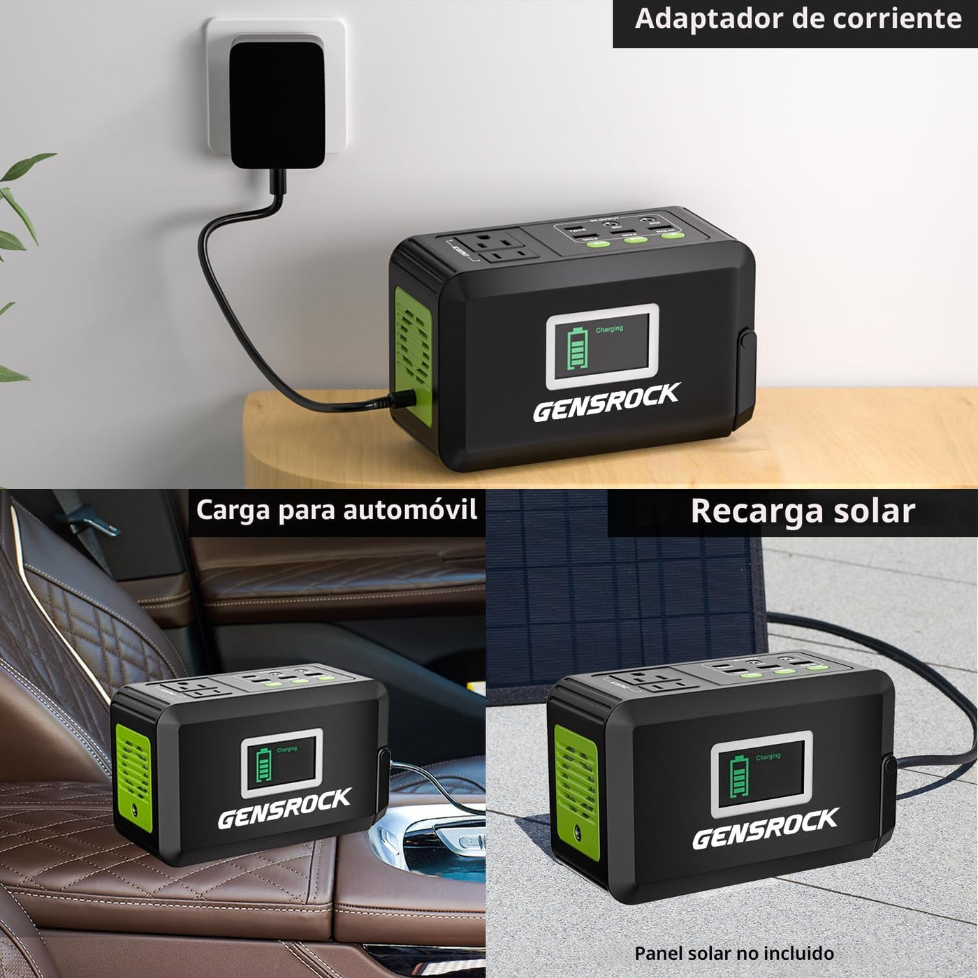 GENSROCK - Batería portátil de 24,000 mAh, cargador portátil para l...
