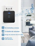 Kit de timbre d-3b & d-3w de Avantek, negro, 0.25watts, 3.00 volts