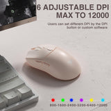 AULA SC580X - Ratón inalámbrico para juegos, triple modo 2.4G\/BT5....