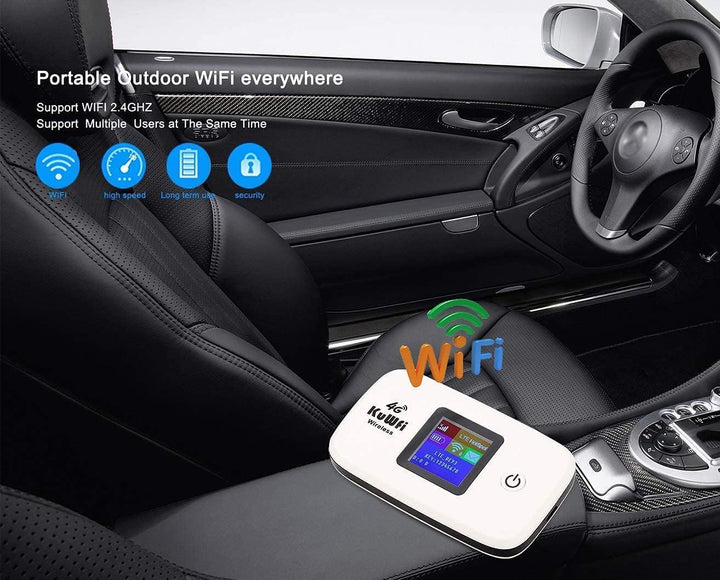 KuWFi Dispositivo de punto de acceso Wi-Fi desbloqueado 4G LTE | Ho...