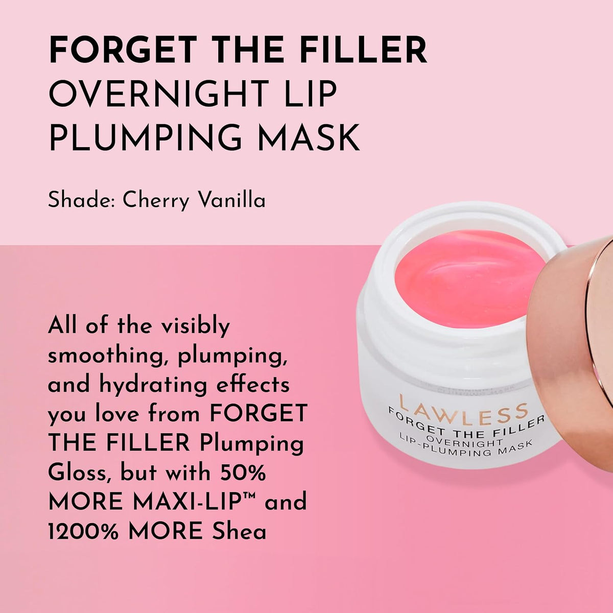 LAWLESS Máscara Labial Forget the Filler - Cherry Vanilla - Tratami...